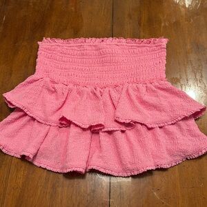 Pink Smocked Bubble Tube Yop